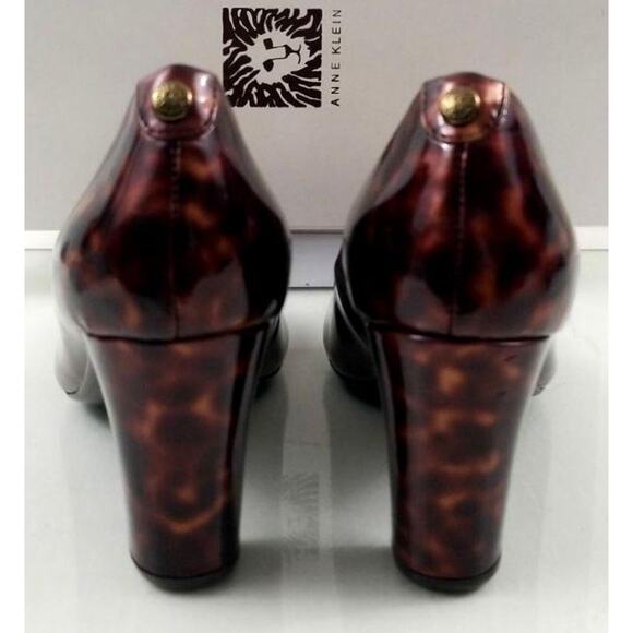 AK Anne Klein Iflex RAVA Pumps Heels Brown Multi Patent Size 7.5 New / Display - Picture 8 of 9